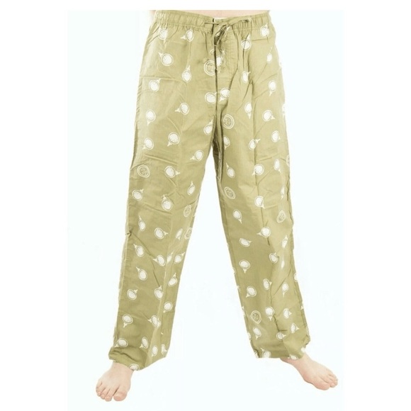 Life is Good Size L Green Golf Ball Icon Tee Pajama Lounge Pants Sleep PJ - Picture 1 of 6